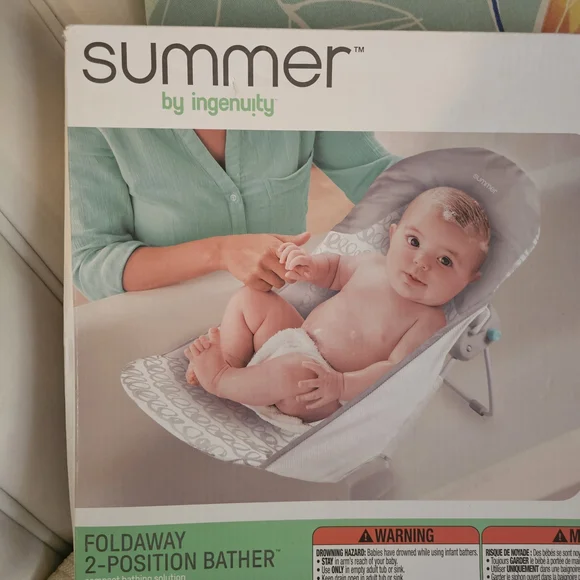 Foldaway 2-Position Bather - Gray - Picture 2 of 11